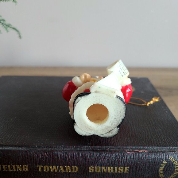 Vintage 60s plastic Santa Christmas tree ornament. - Picture 5 of 5
